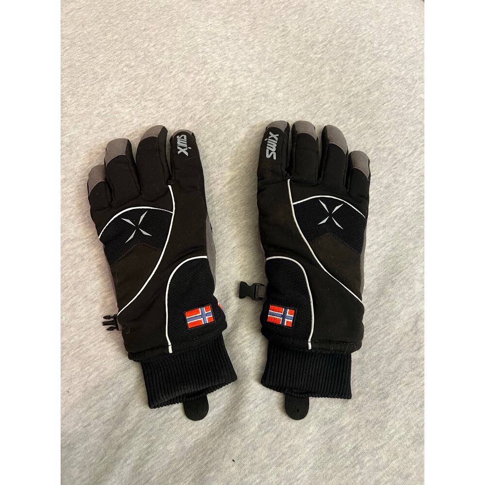 Swix Star XC 100 Womens large Gloves black primaloft padded cross country skiing